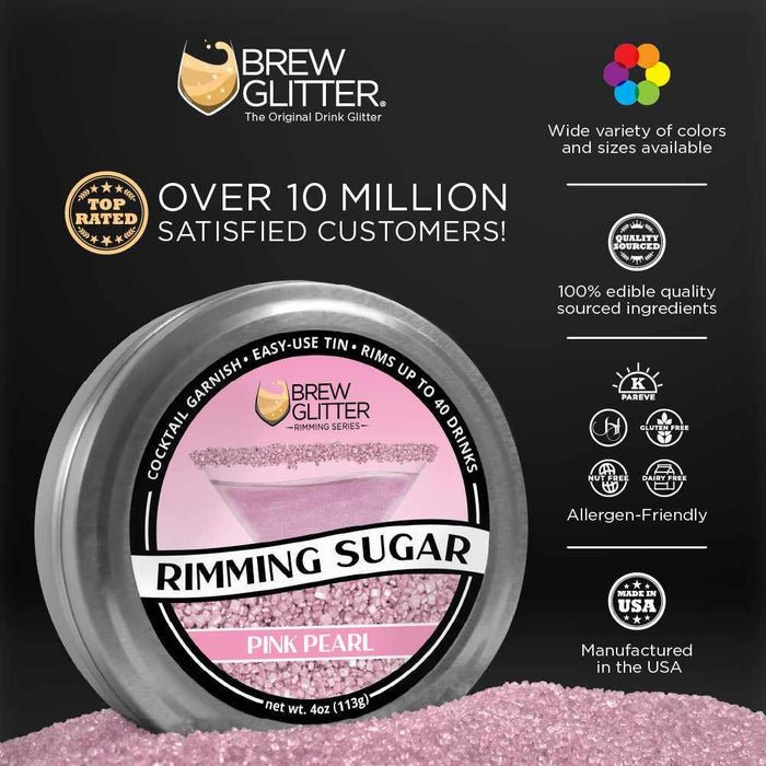 Pink Pearl Rimming Sugar