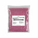 One-pound bag of shimmering pink pearl cocktail rimming sugar with a white product label.