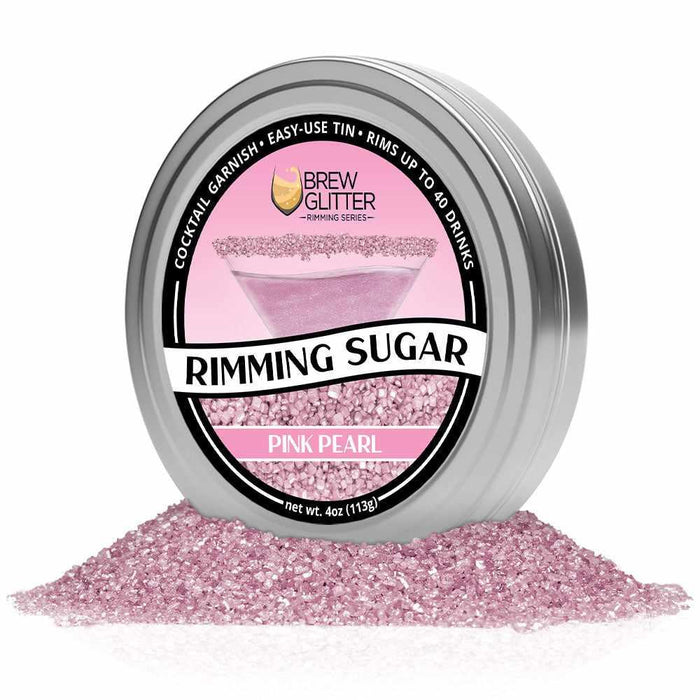 Pink Pearl Rimming Sugar by the case (24 units)-Wholesale_Rimming Sugar-bakell