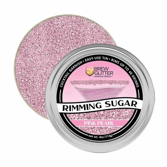 Pink Pearl Rimming Sugar by the case (24 units)-Wholesale_Rimming Sugar-bakell