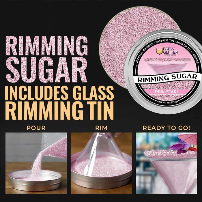 Pink Pearl Rimming Sugar | Private Label (48 units/case)-Private Label_Rimming Sugar-bakell