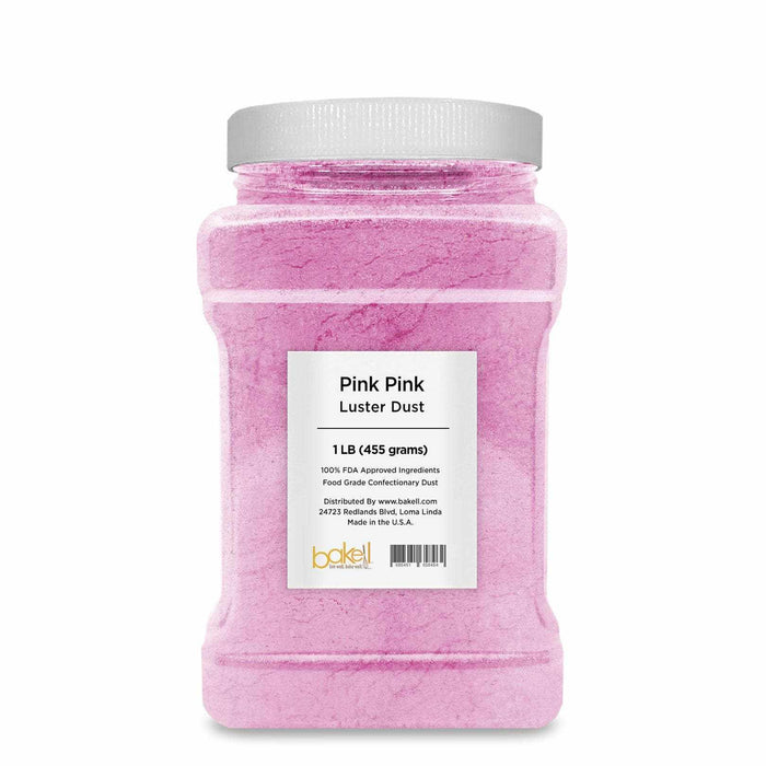 Pink Pink Luster Dust | 100% Edible & Kosher Pareve | Wholesale | Bakell.com