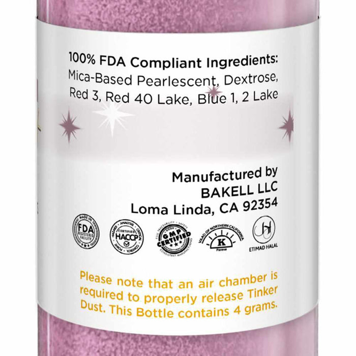 Pink Rose Edible Glitter Spray 4g Pump | Tinker Dust®-B2C_Tinker Dust_Mini Pump-bakell