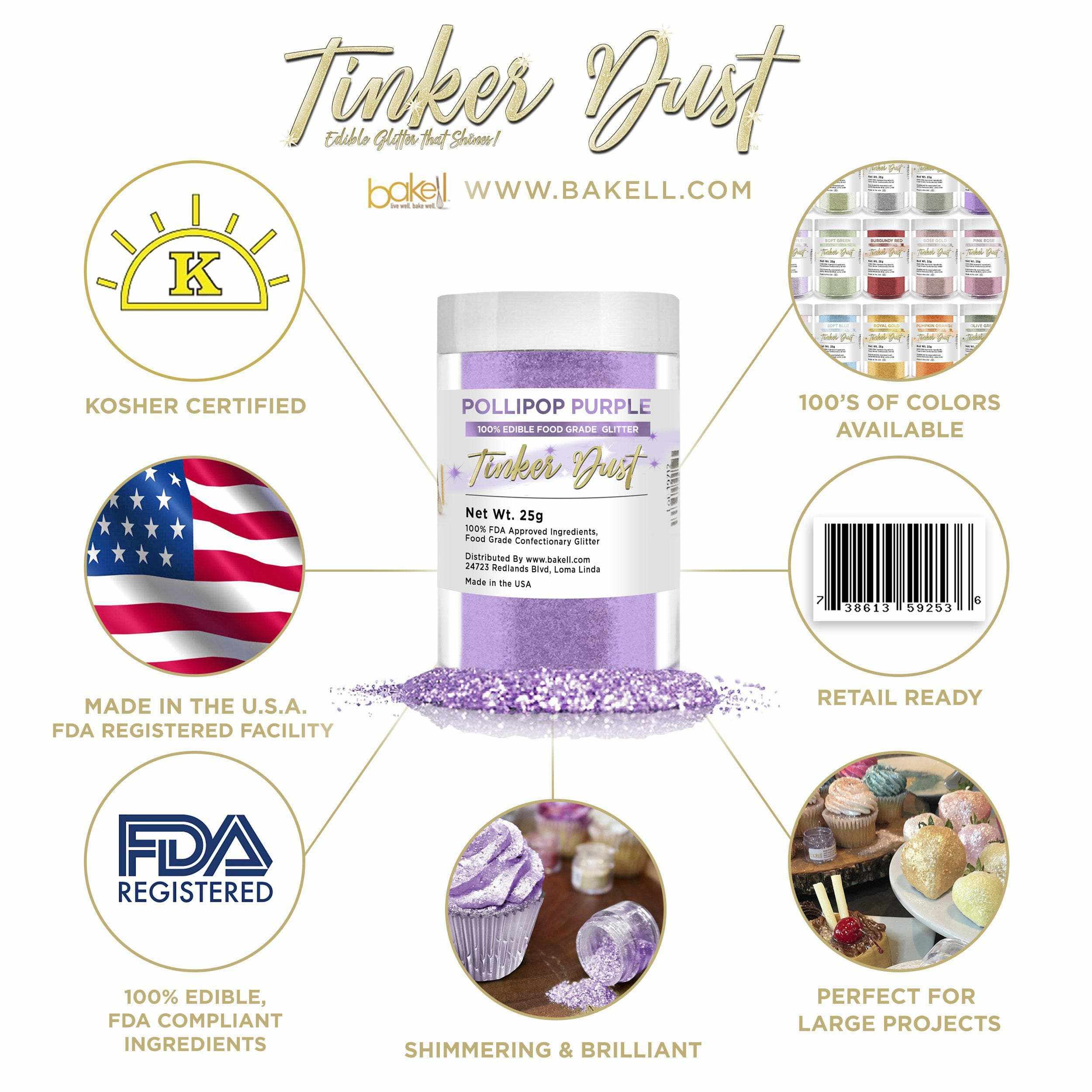 Pollipop Purple 5gram Tinker Dust Glitter | Bakell