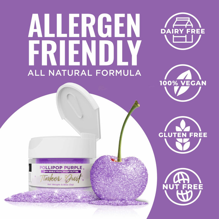Pollipop Purple Tinker Dust® Glitter Bulk Size-Bulk_Tinker Dust-bakell