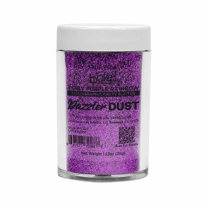 Pony Purple Rainbow Ultrafine Holographic Craft Glitter Dazzler Dust | Premium Polyester Non-Toxic | Bakell-B2C_Dazzler Dust-bakell