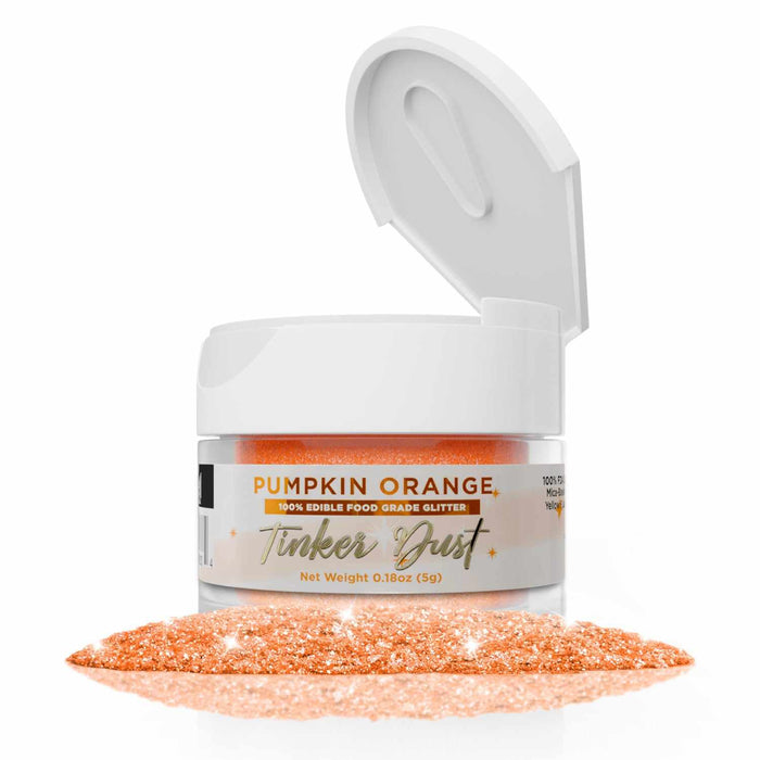Pumpkin Orange Edible Glitter | Tinker Dust®-Tinker Dust-bakell