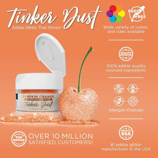 Pumpkin Orange Tinker Dust® Glitter Private Label-Private Label_Tinker Dust-bakell
