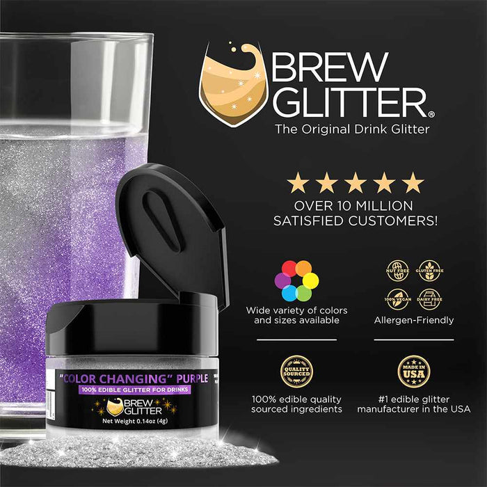 Purple Color Changing Beverage Glitter | Mini Spray Pump-B2C_Brew Glitter_Mini Pump-bakell