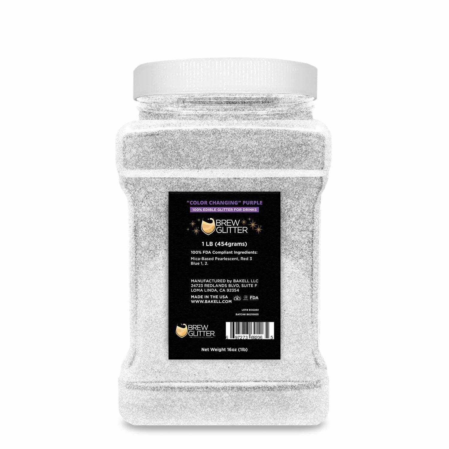 Purple Color Changing Edible Drink Glitter | Bakell