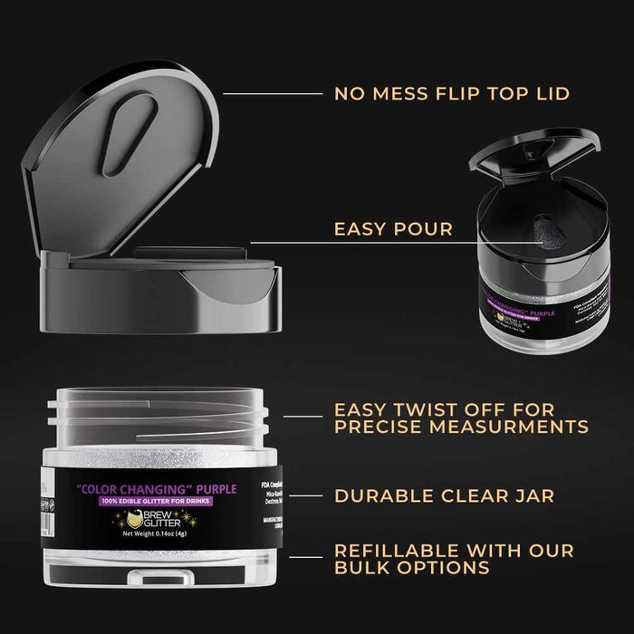 Purple Color Changing Brew Glitter®-B2C_Brew Glitter-bakell