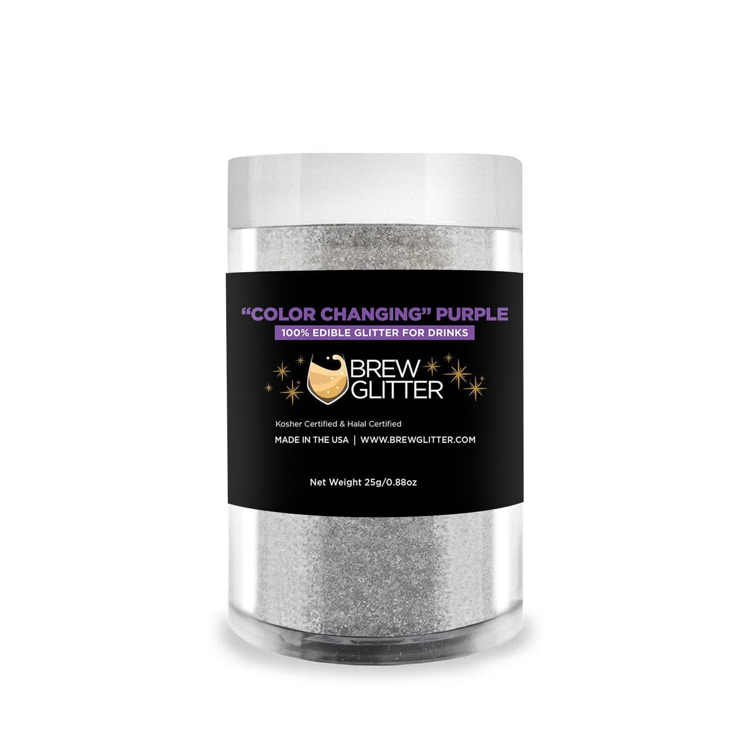 Purple Color Changing Edible Drink Glitter | Bakell