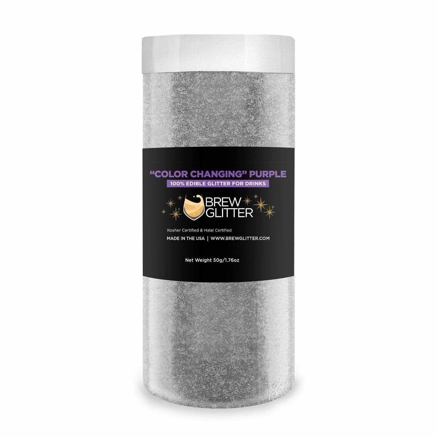 Purple Color Changing Edible Drink Glitter | Bakell