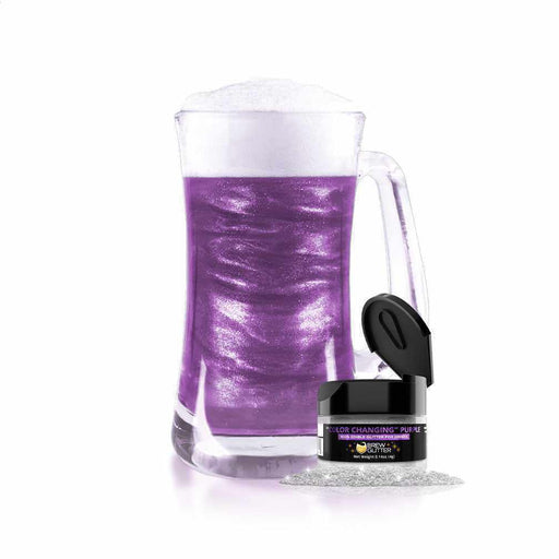 Purple Color Changing Edible Drink Glitter | Bakell