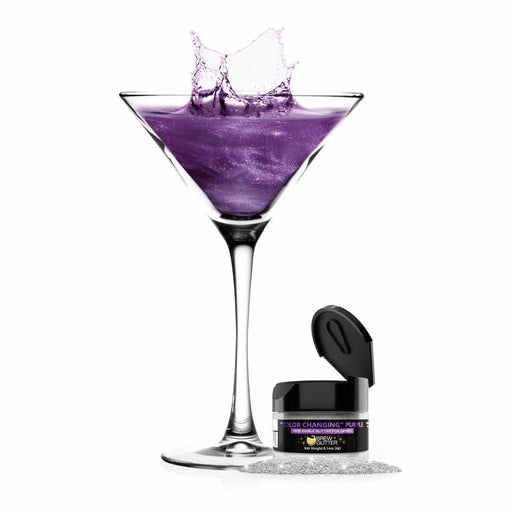 Purple Color Changing Glitter for Cocktails | Bakell