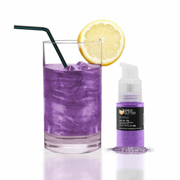 Purple Edible Glitter Spray Pump | Brew Glitter | Bakell