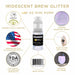 Purple Iridescent Edible Glitter Mini Spray Pump | Brew Glitter | Bakell