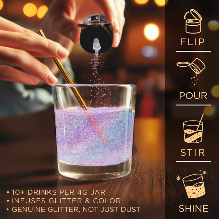 Purple Iridescent Beverage Glitter Mini Spray Pump - Wholesale-Wholesale_Brew Glitter_Mini Pump-bakell