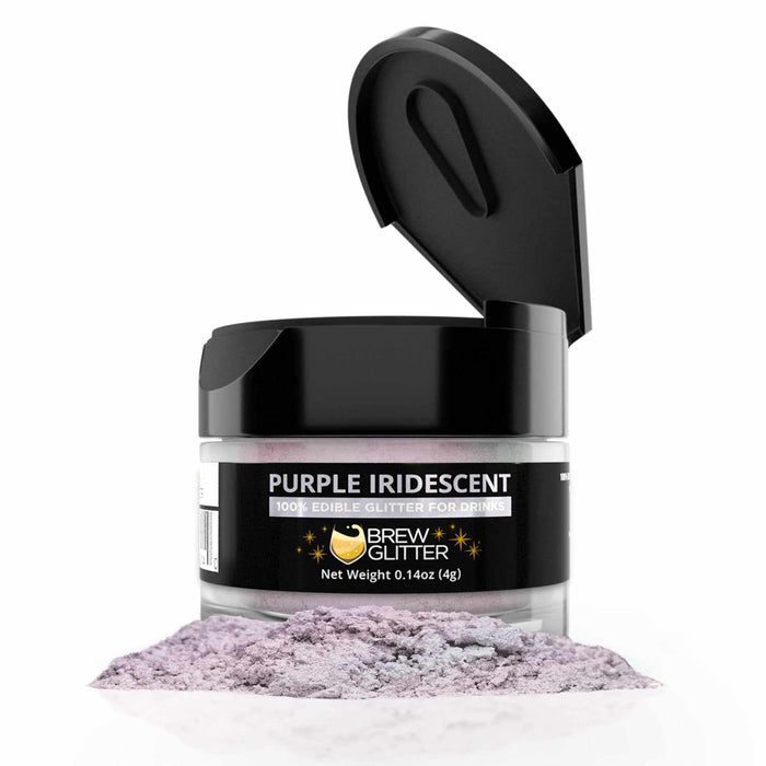 Purple Iridescent Glitter for Coffee, Cappuccinos & Lattes | Bakell.com