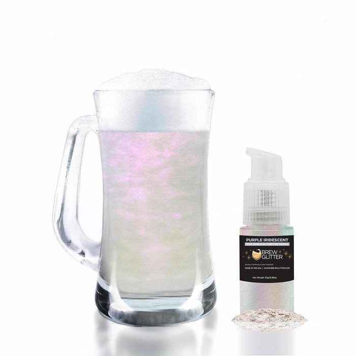 Glowing Purple Iridescent Brew Glitter | Spray Pump | Bakell