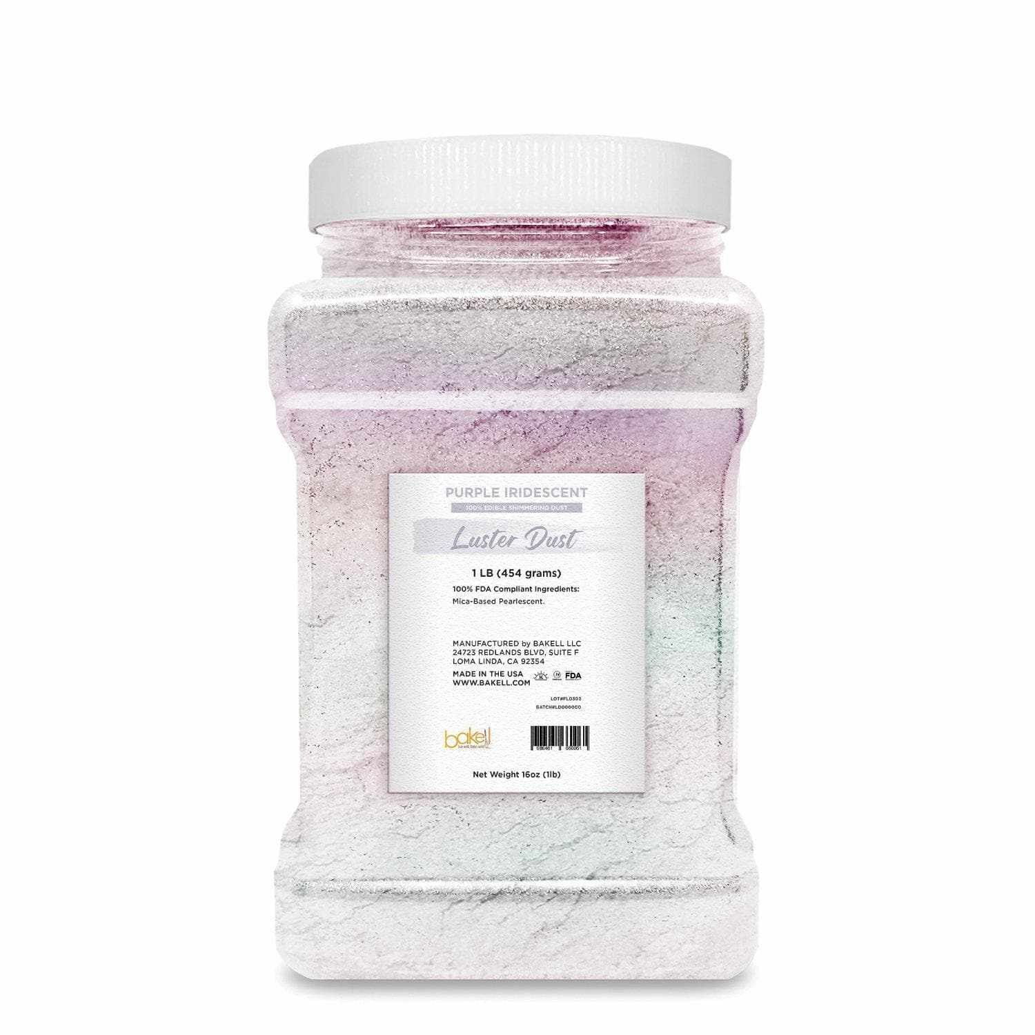 Purple Iridescent Luster Dust Pearlized Powder | Bakell