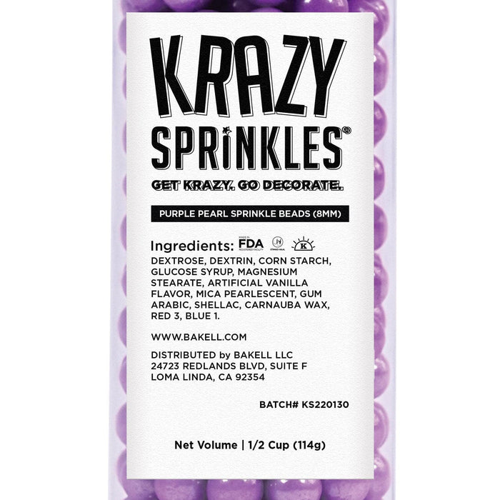 Buy Wholesale Purple 8mm Beads | Purple Krazy Sprinkles | Bakell