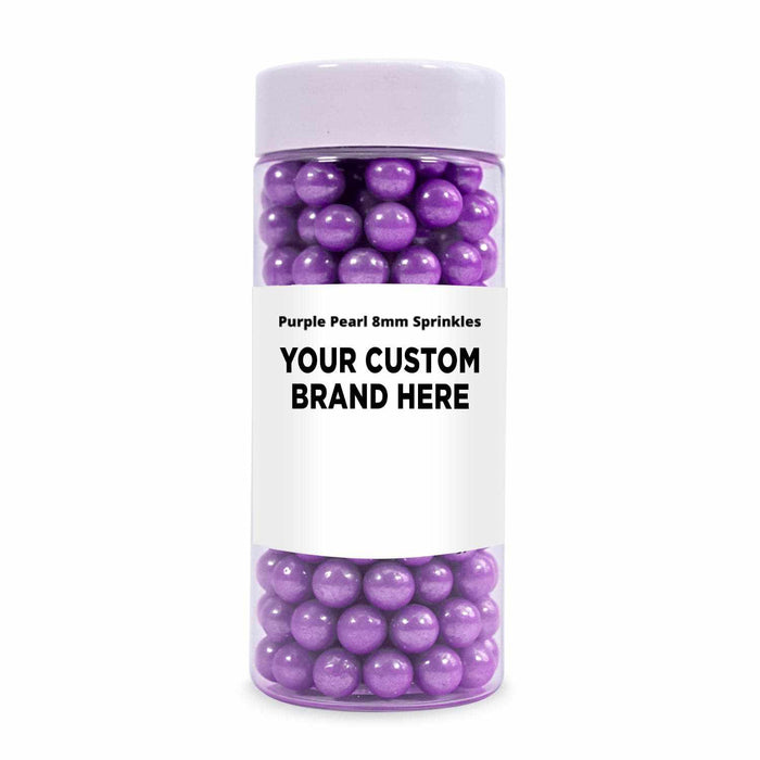 Purple Pearl 8mm Beads Sprinkles | Private Label (48 units per/case) | Bakell