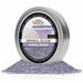 Purple Pearl rimming sugar in a 4oz silver tin with a branded label, featuring coarse, shimmering purple sugar crystals.