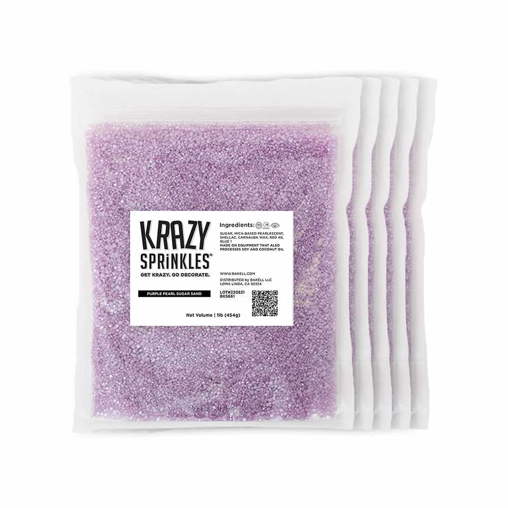 Purple Pearl Sugar Sand Sprinkles | Krazy Sprinkles | Bakell