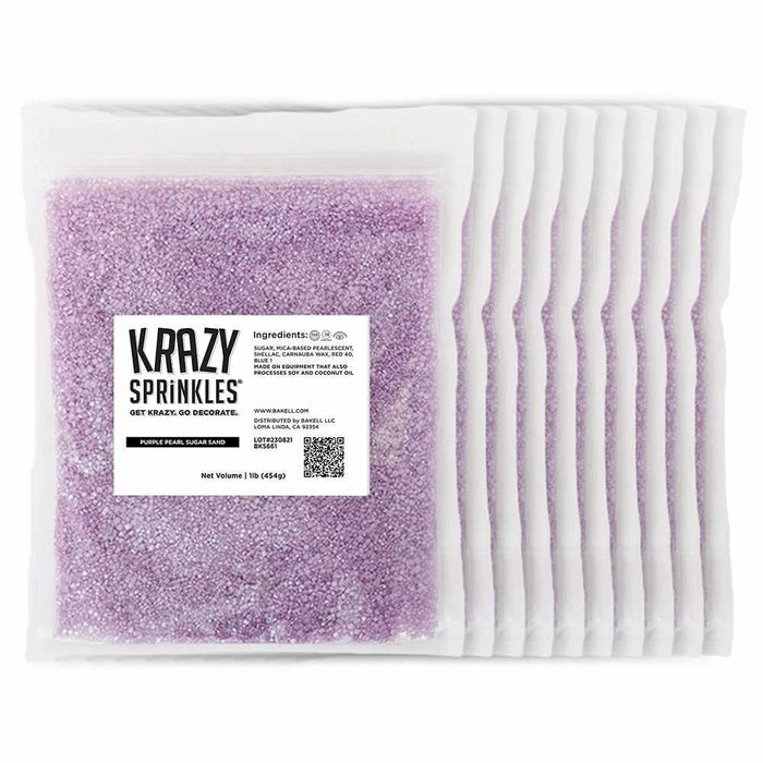 Purple Pearl Sugar Sand Sprinkles | Krazy Sprinkles | Bakell