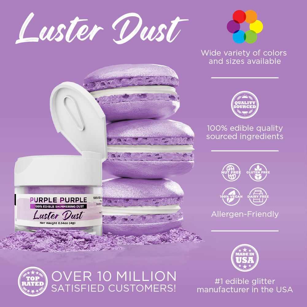 Purple Purple Luster Dust Edible | Bakell-B2C_Luster Dust-bakell