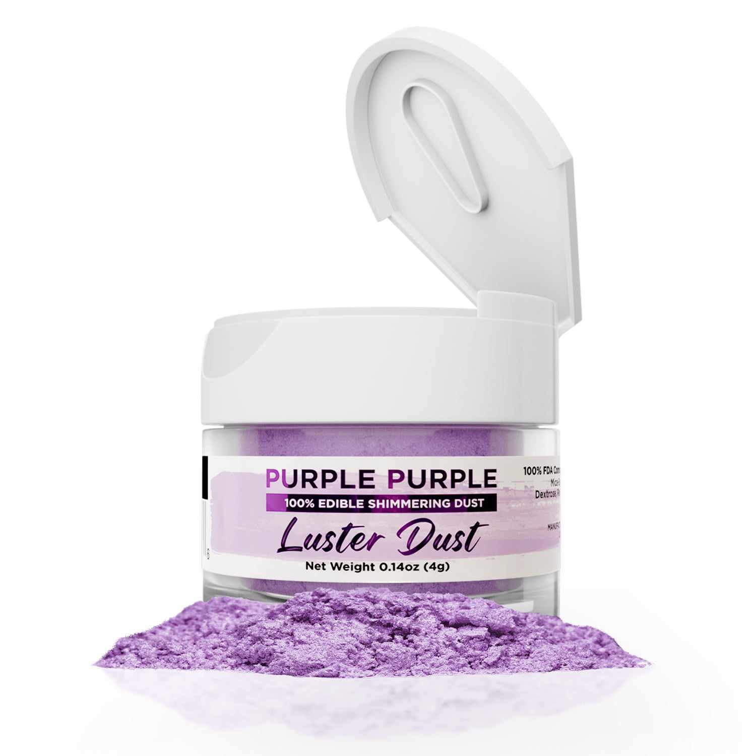 Purple Purple Luster Dust Edible | Bakell-Luster Dusts-bakell