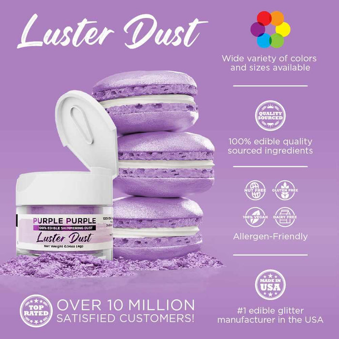 Purple-Purple Luster Dust Wholesale-Wholesale_Luster Dust-bakell