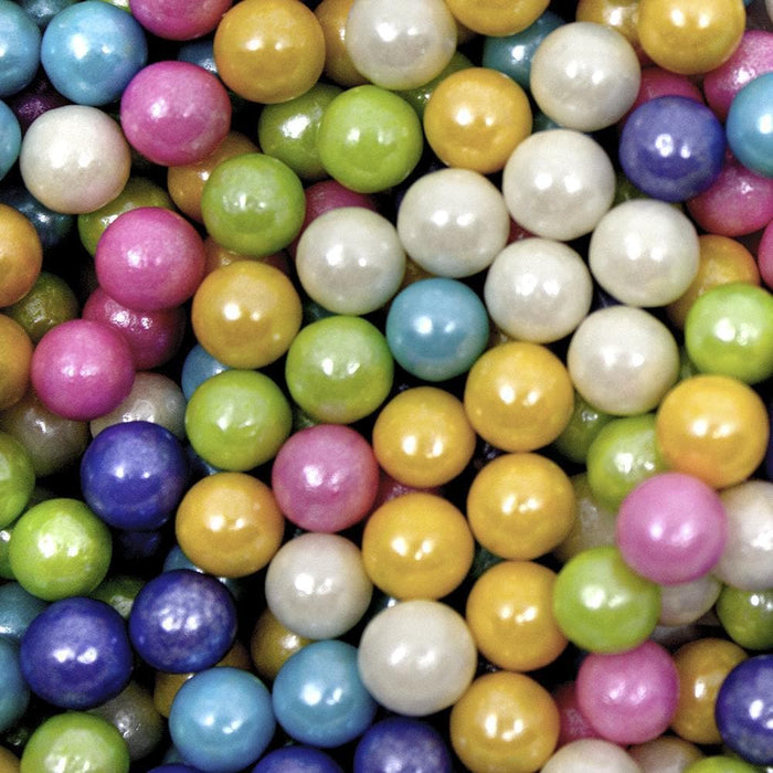 Bulk Size Rainbow Pearl 8mm Beads | Krazy Sprinkles | Bakell