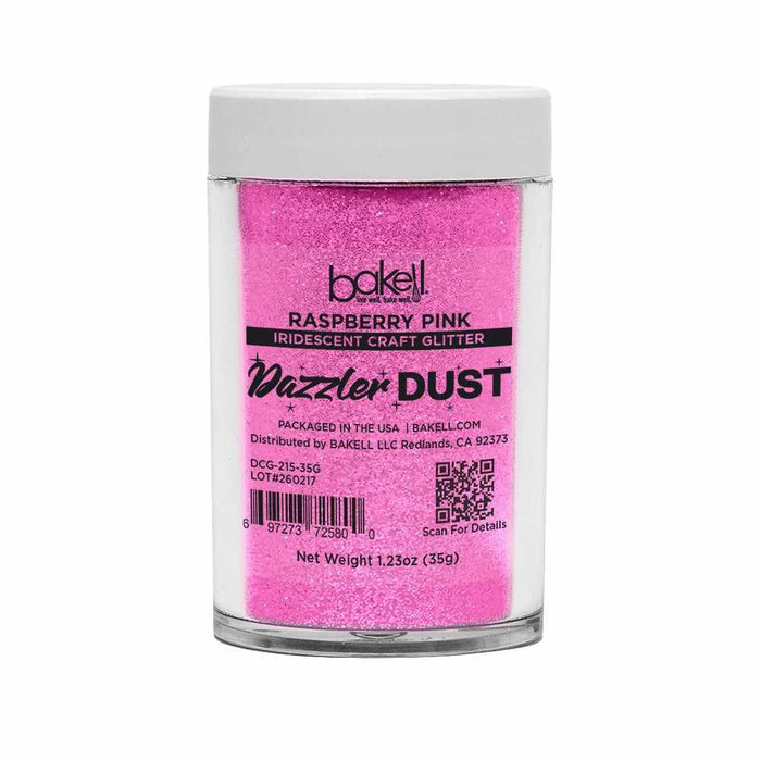 Raspberry Pink Ultrafine Iridescent Craft Glitter Dazzler Dust | Premium Polyester Non-Toxic | Bakell-B2C_Dazzler Dust-bakell