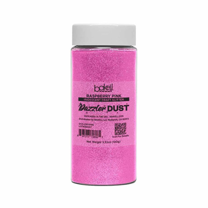 Raspberry Pink Ultrafine Iridescent Craft Glitter Dazzler Dust | Premium Polyester Non-Toxic | Bakell-B2C_Dazzler Dust-bakell