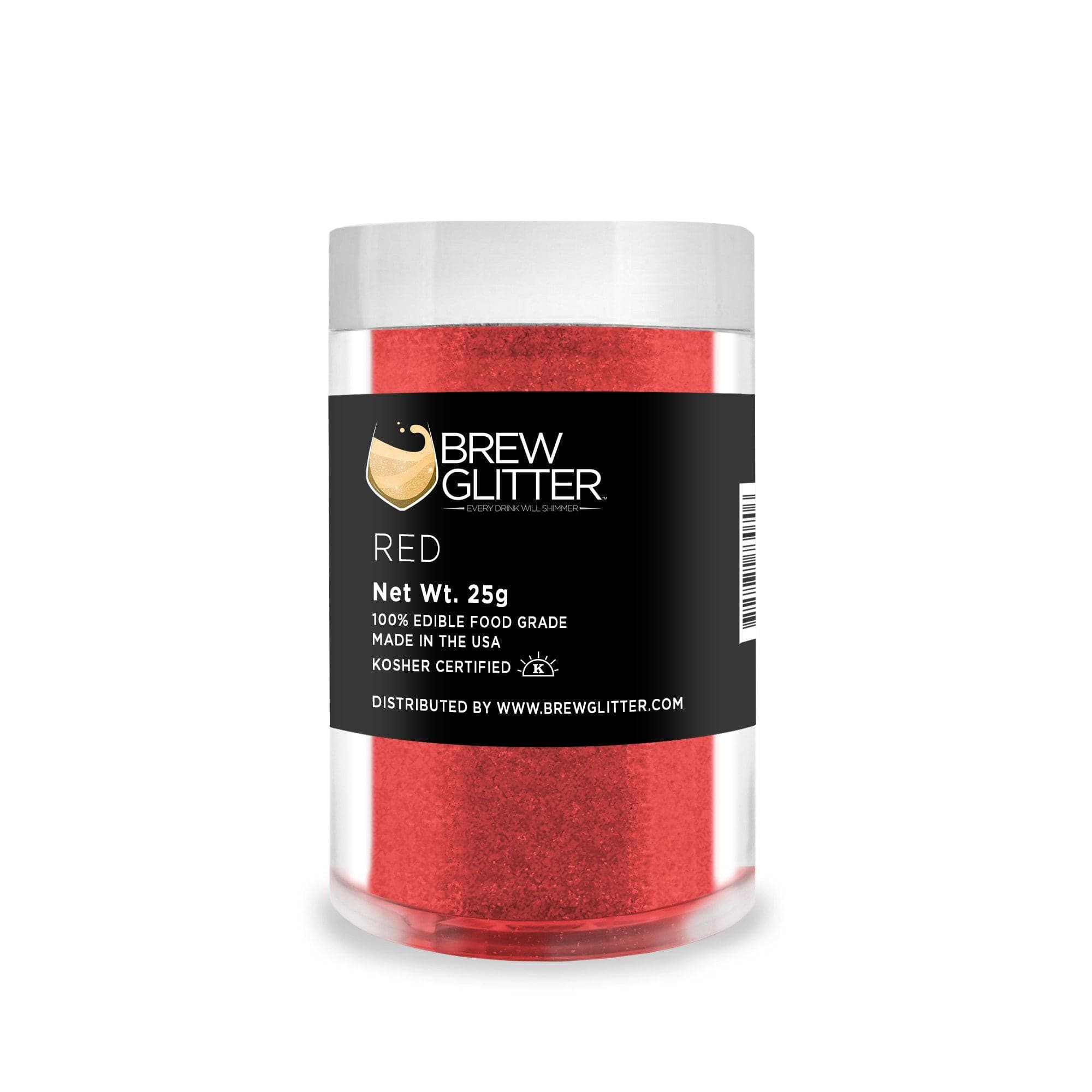 Red Brew Glitter®, Bulk Size | Beverage & Beer Glitters from Bakell