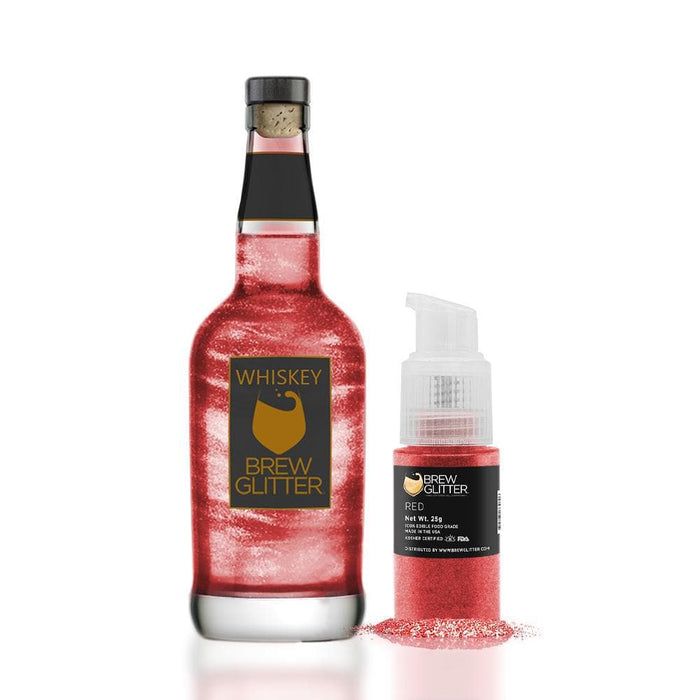 Red Brew Glitter® Spray Pump Private Label-Private Label_Brew Glitter Pump-bakell