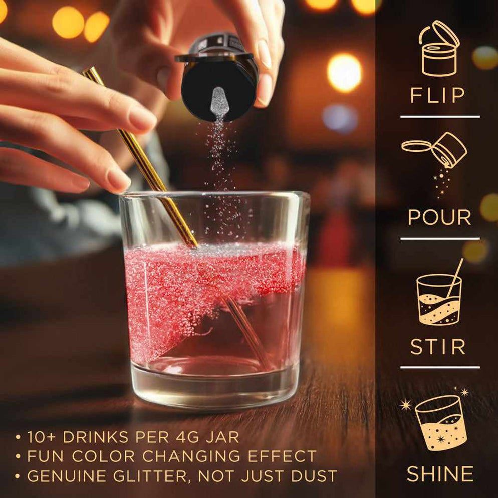 45g Shaker Radiant Red Color Changing Brew Glitter | Bakell — Bakell®