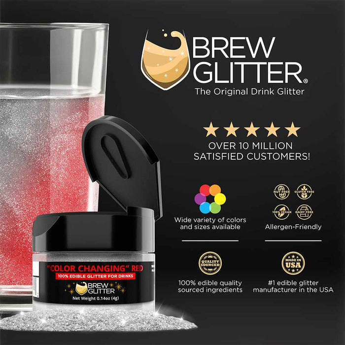 Red Color Changing Brew Glitter®-B2C_Brew Glitter-bakell