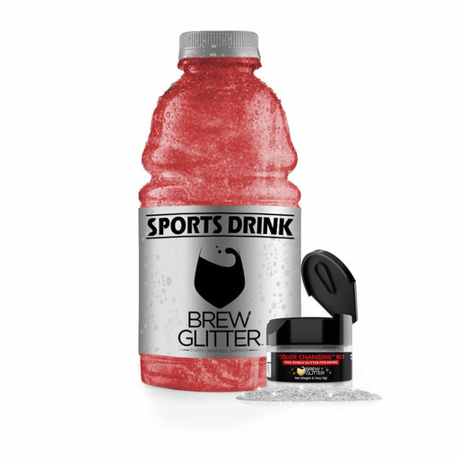 Red Color Changing Glitter | Red Energy Drink Glitter | Bakell