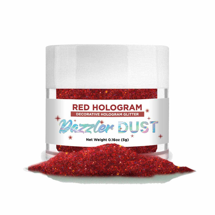 Red Hologram Dazzler Dust® 5 Gram Jar-Dazzler Dust_5G_Google Feed-bakell