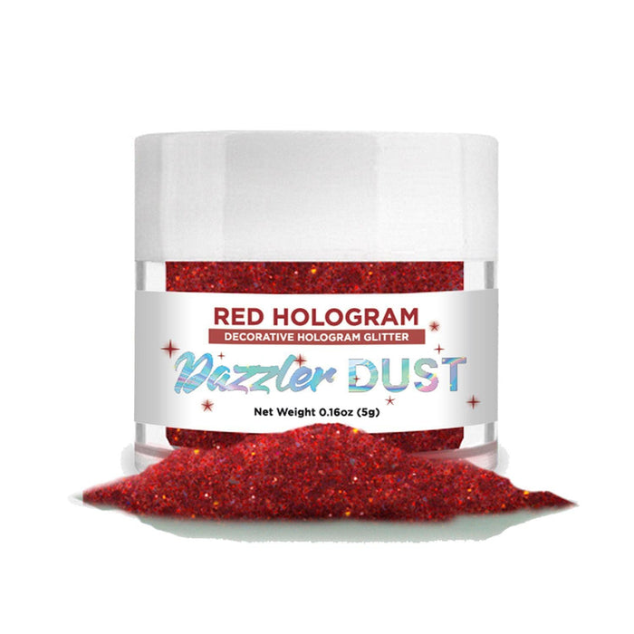 Red Hologram Dazzler Dust® 5 Gram Jar-Dazzler Dust_5G_Google Feed-bakell