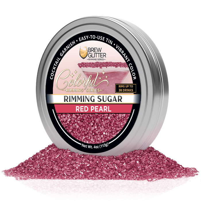 Red Pearl Cocktail Rimming Sugar | Bulk Sizes