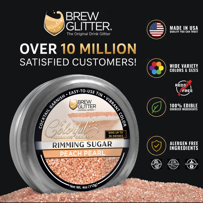 Peach Rimming Sugar | Bulk Sizes