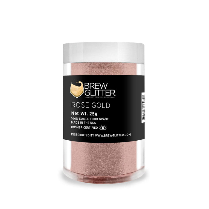 Rose Gold Brew Glitter®, Bulk Size | Bakell Beverage & Beer Glitters