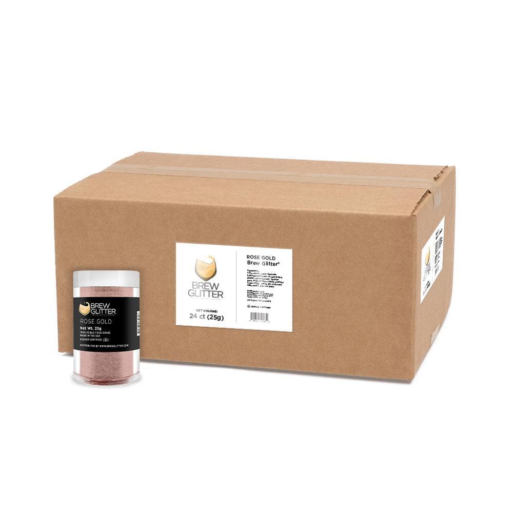 Buy 4g Rose Gogld Brew Glitter Wholesale by the Case | Bakell