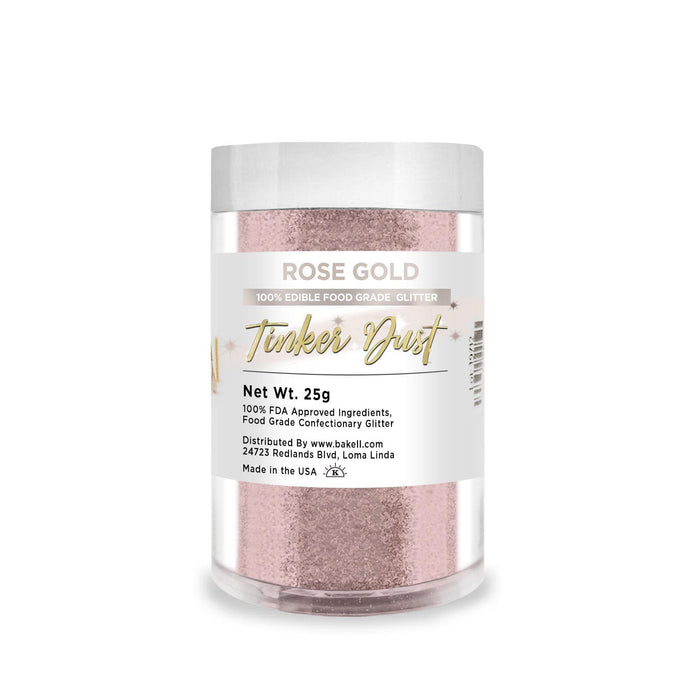 Rose Gold Tinker Dust, 5g Jar | #1 Site for 100% Glitter | Bakell