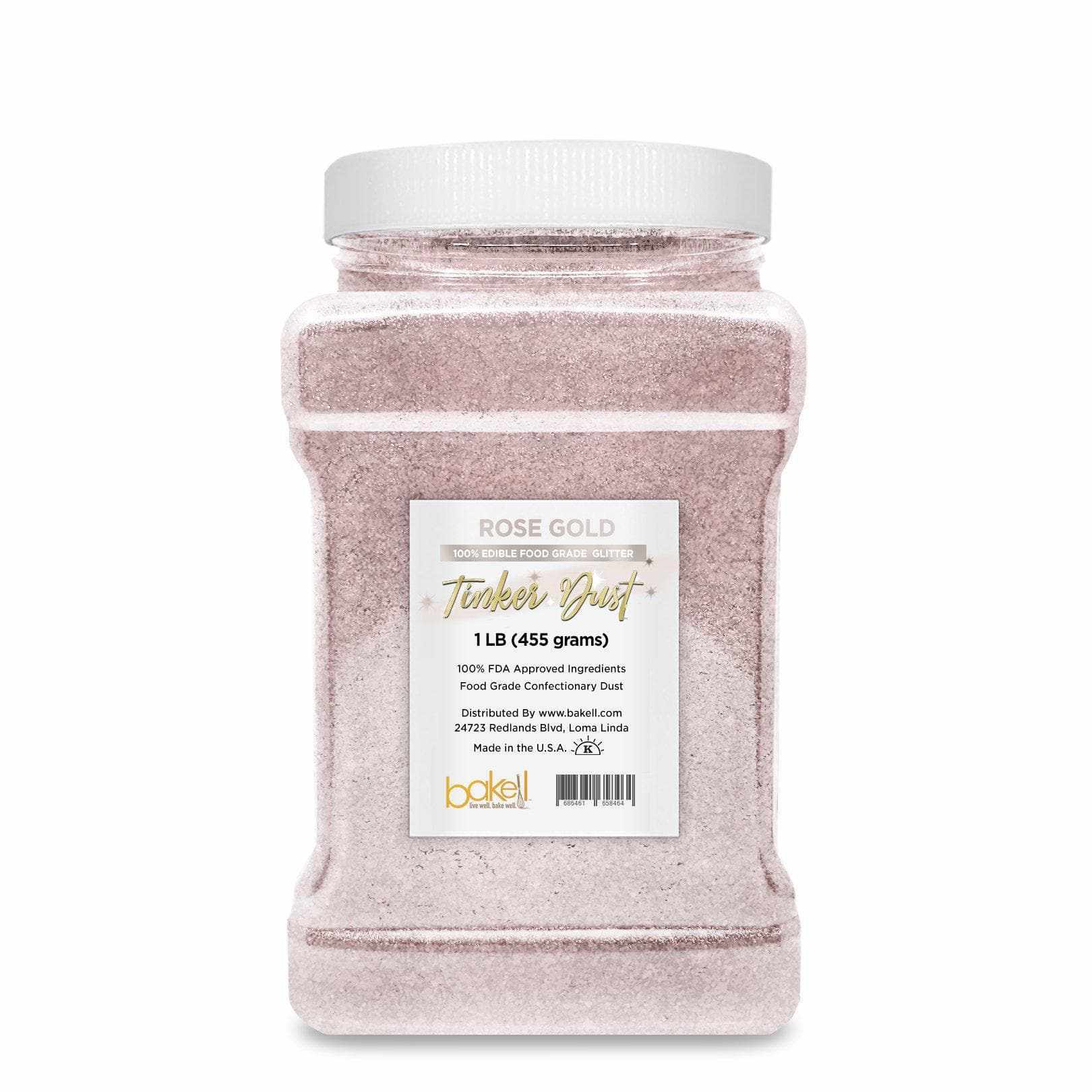 Rose Gold Tinker Dust, 5g Jar | #1 Site for 100% Glitter | Bakell