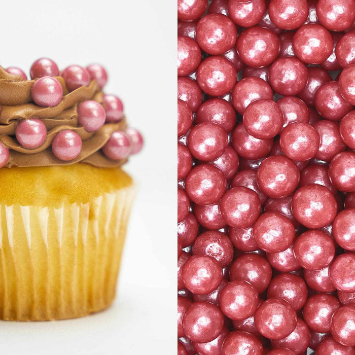 Rose Gold Pearl 8mm Beads Sprinkles | Krazy Sprinkles | Bakell